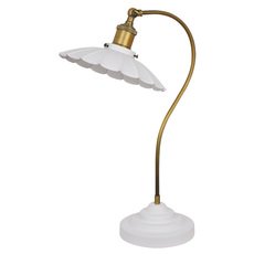 Настольная лампа с арматурой белого цвета, металлическими плафонами Seven Fires 85064.04.82.01