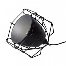 Настольная лампа с металлическими плафонами чёрного цвета Lucide 05522/01/30