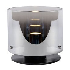 Настольная лампа с арматурой чёрного цвета, стеклянными плафонами Lucide 74502/20/65