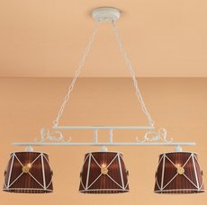 Светильник с текстильными плафонами коричневого цвета Citilux CL409236
