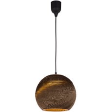 Светильник с текстильными плафонами коричневого цвета Favourite 1335-1P