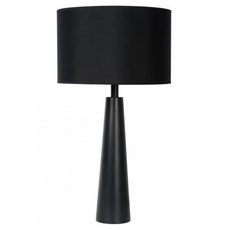Настольная лампа с арматурой чёрного цвета, текстильными плафонами Lucide 73504/81/30