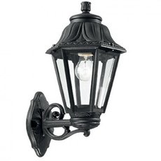 Светильник для уличного освещения с арматурой чёрного цвета Ideal Lux ANNA AP1 BIG NERO
