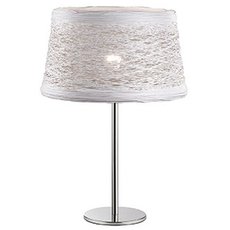 Настольная лампа с текстильными плафонами белого цвета Ideal Lux BASKET TL1