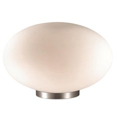 Настольная лампа с арматурой никеля цвета, плафонами белого цвета Ideal Lux CANDY TL1 D25