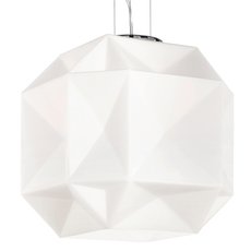 Светильник с арматурой хрома цвета, плафонами белого цвета Ideal Lux DIAMOND SP1 BIG
