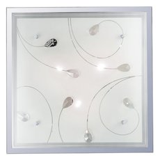 Настенно-потолочный светильник с стеклянными плафонами белого цвета Ideal Lux ESIL PL3