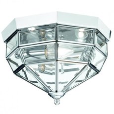 Светильник для уличного освещения с стеклянными плафонами прозрачного цвета Ideal Lux NORMA PL3 CROMO