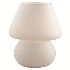 Настольная лампа с арматурой белого цвета, плафонами белого цвета Ideal Lux PRATO TL1 SMALL BIANCO