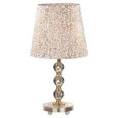 Настольная лампа с текстильными плафонами бежевого цвета Ideal Lux QUEEN TL1 BIG