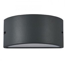 Светильник для уличного освещения с арматурой серого цвета, пластиковыми плафонами Ideal Lux REX-2 AP1 ANTRACITE