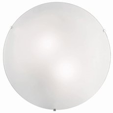 Настенно-потолочный светильник с стеклянными плафонами белого цвета Ideal Lux SIMPLY PL2