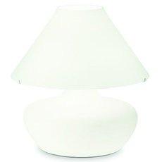 Настольная лампа с арматурой белого цвета, плафонами белого цвета Ideal Lux ALADINO TL3 D35 BIANCO
