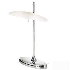 Настольная лампа с арматурой хрома цвета, плафонами белого цвета Ideal Lux STUDIO TL2