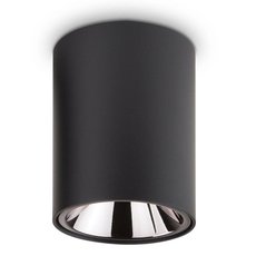 Точечный светильник с арматурой чёрного цвета Ideal Lux NITRO 15W ROUND NERO