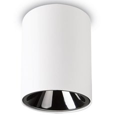 Точечный светильник с арматурой белого цвета Ideal Lux NITRO 10W ROUND BIANCO