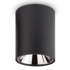 Точечный светильник с арматурой чёрного цвета Ideal Lux NITRO 10W ROUND NERO