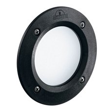 Светильник для уличного освещения с арматурой чёрного цвета, пластиковыми плафонами Ideal Lux LETI PT1 ROUND NERO