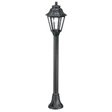 Светильник для уличного освещения с арматурой чёрного цвета, плафонами прозрачного цвета Ideal Lux ANNA PT1 NERO