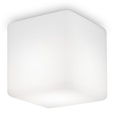 Светильник для уличного освещения с арматурой белого цвета, плафонами белого цвета Ideal Lux LUNA PL1 SMALL