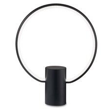Настольная лампа с арматурой чёрного цвета, плафонами чёрного цвета Ideal Lux CERCHIO TL NERO