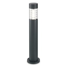 Светильник для уличного освещения с арматурой серого цвета, плафонами прозрачного цвета Ideal Lux DEMA PT1 H60 ANTRACITE