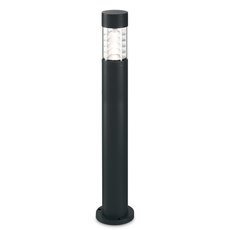 Светильник для уличного освещения с пластиковыми плафонами прозрачного цвета Ideal Lux DEMA PT1 H80 NERO