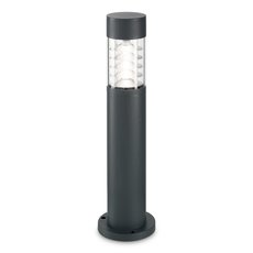 Светильник для уличного освещения с арматурой серого цвета, плафонами прозрачного цвета Ideal Lux DEMA PT1 H40 ANTRACITE