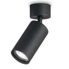 Точечный светильник с арматурой чёрного цвета Ideal Lux DYNAMITE PL1 NERO