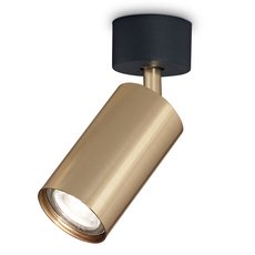 Точечный светильник с металлическими плафонами Ideal Lux DYNAMITE PL1 OTTONE SATINATO