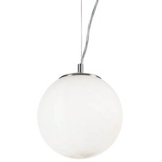 Светильник с арматурой никеля цвета, плафонами белого цвета Ideal Lux MAPA SP1 D20 BIANCO