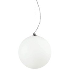 Светильник с арматурой никеля цвета, плафонами белого цвета Ideal Lux MAPA SP1 D30 BIANCO