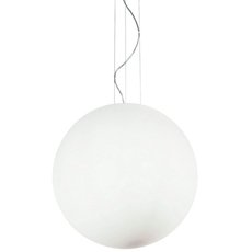 Светильник с арматурой никеля цвета, плафонами белого цвета Ideal Lux MAPA SP1 D50 BIANCO