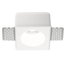 Точечный светильник с гипсовыми плафонами белого цвета Ideal Lux SAMBA ROUND D55