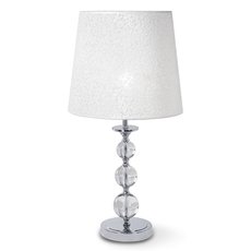Настольная лампа с арматурой хрома цвета, плафонами белого цвета Ideal Lux STEP TL1 BIG
