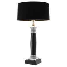 Настольная лампа с текстильными плафонами чёрного цвета EICHHOLTZ 101655