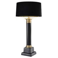 Настольная лампа с арматурой чёрного цвета, плафонами чёрного цвета EICHHOLTZ 101640