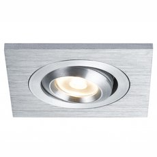 Точечный светильник с арматурой алюминия цвета, металлическими плафонами Paulmann 92524