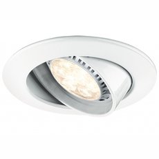Точечный светильник с арматурой белого цвета, металлическими плафонами Paulmann 92713