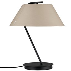 Настольная лампа с арматурой чёрного цвета, текстильными плафонами Paulmann 79723