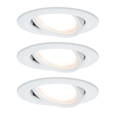 Точечный светильник с арматурой белого цвета, металлическими плафонами Paulmann 93875
