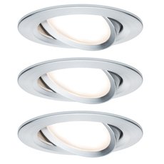 Точечный светильник с арматурой алюминия цвета, плафонами алюминия цвета Paulmann 93903