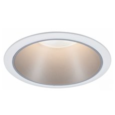 Точечный светильник с арматурой белого цвета, металлическими плафонами Paulmann 93409