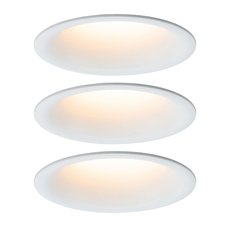 Точечный светильник с арматурой белого цвета, пластиковыми плафонами Paulmann 93419