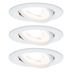 Точечный светильник с арматурой белого цвета, плафонами белого цвета Paulmann 93431