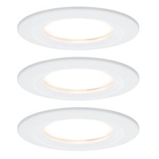 Точечный светильник с арматурой белого цвета, металлическими плафонами Paulmann 93496