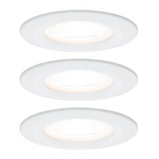 Точечный светильник с арматурой белого цвета, металлическими плафонами Paulmann 93478