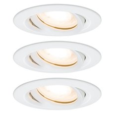 Точечный светильник с арматурой белого цвета, плафонами белого цвета Paulmann 92898