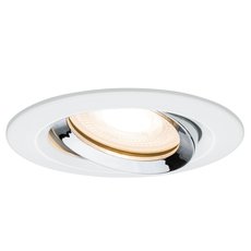 Точечный светильник с арматурой белого цвета, металлическими плафонами Paulmann 92903