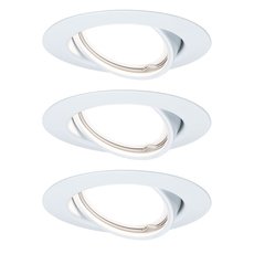 Точечный светильник с арматурой белого цвета, металлическими плафонами Paulmann 93426